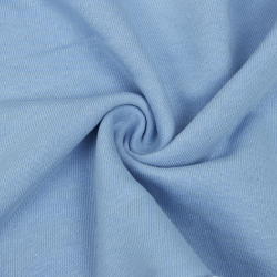 Ткань Футер 3-х нитка, Петля, цвет Светло-Голубой (на отрез)  в Александрове