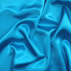 *Ткань Атлас-сатин, цвет Голубой (на отрез)  в Александрове