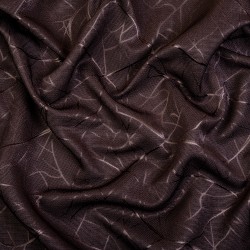 Ткань Блэкаут для штор &quot;Ледовое тиснение цвет Темно-Коричневый&quot; (на отрез)  в Александрове