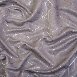 Ткань Блэкаут для штор светозатемняющая 75% &quot;Ледовое тиснение цвет Серый&quot; (на отрез)  в Александрове