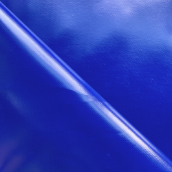 Ткань ПВХ 450 гр/м2, Синий (Ширина 160см), на отрез  в Александрове
